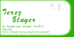 terez blayer business card